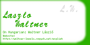 laszlo waltner business card